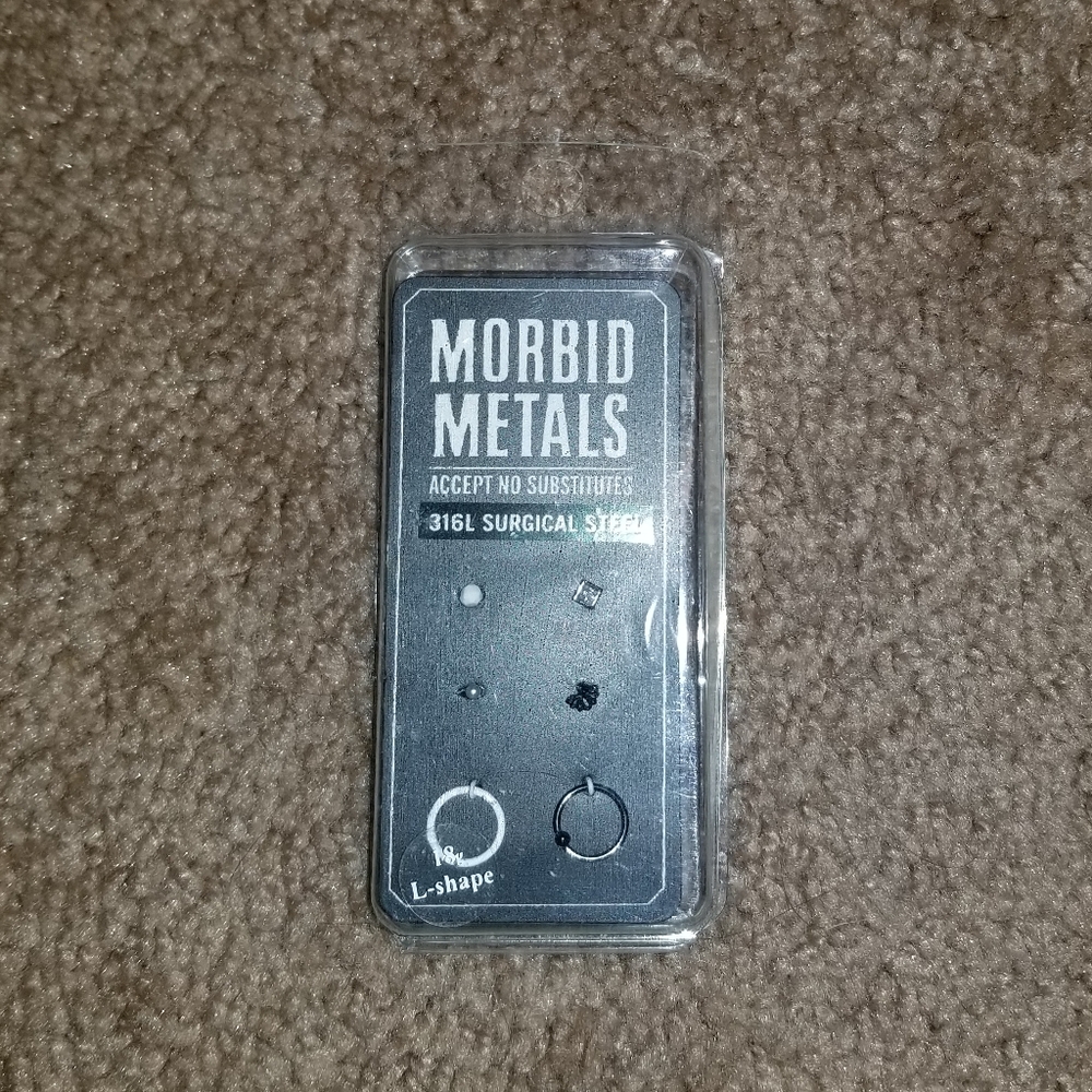 NEW Morbid Metals Hot Topic Nose Jewelry